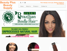 Tablet Screenshot of beautyplusbeautysupply.com